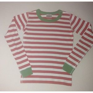 Hanna Andersson Long Sleeve Striped Pajama Top Size 12 (150) Unisex Boy Girl